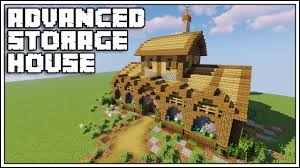 Minecraft 1 14 Advanced Storage House Tutorial Youtube