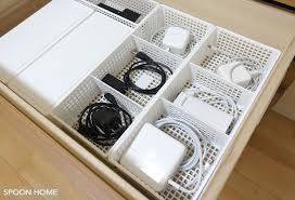 充電器やケーブル コード類の収納アイデア 無印良品や100均での収納方法をブログでレポート 収納 アイデア 収納 インテリア 収納