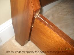 Bed slats get old and weak. Thomasville Bed Rail Repair