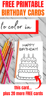happy birthday coloring card free printables 21 designs parties made personal free printable birthday cards coloring birthday cards happy birthday cards printable