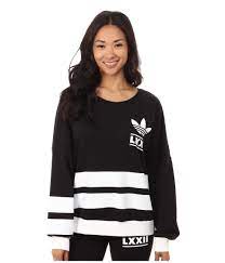 Shop for black and white stripes at dillard's. Adidas Originals Berlin Logo 3 Stripes Crew Sweater In Black White Black Lyst
