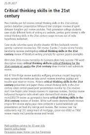 Critical Thinking Skills In The 21st Century In 2021 Critical Thinking Skills Critical Thinking Thinking Skills