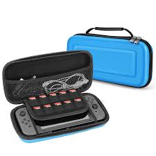 Blue nintendo switch case,squirtle soft shell switch case, cute protective case cover for nintendo switch, switch game thumb grips. Nintendo Switch Travel Case Portable Carry Hard Shell Eva Game Deluxe Blue 818073028926 Ebay