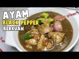 Masukkan ayam, masak hingga kuah sedikit mengental. Ayam Masak Black Pepper Resepi Pkp Wajib Cuba Youtube Di 2020 Merica Resep Ayam Resep Makanan