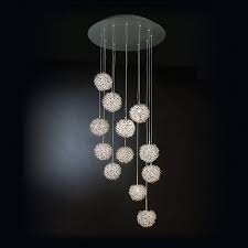 Trend Lighting Tp4374 12 Light Snow Ball Chandelier Multilight Multi Light Pendant Satin Silver Modern Pendant Light Multi Light Pendant Pendant Lighting
