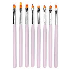 8pcs Set Acrylic Painting Brush Drawing Uv Gel Flower Gradient Pen Nail Art Tool Nail Art Tools From Health Beauty Hair On Banggood Com Nail Art Tools Uv Gel Nail Brushes