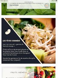 Conservation Des Feves Germees