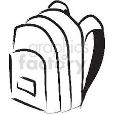 Maybe you would like to learn more about one of these? Black And White Backpack Vector Clipart Commercial Use Gif Jpg Png Eps Svg Ai Pdf Clipart 413409 Graphics Factory