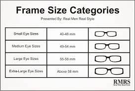 Eyeglass Size Chart Chart Glasses For Face Shape Glasses For Your Face Shape Real Men Real Style