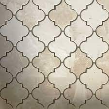 Online shop for your arabesque mosaic tile, mosaic tile from stonesale.com. Botticino Marble Arabesque Lantern Tile
