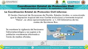 El sistema podría dejar entre de 6 a 12 pulgadas de lluvia en la región. Monitorean En Quintana Roo Trayectoria De Nueva Tormenta Tropical Nana Que Se Dirige Hacia Belice Estamosaqui Mx