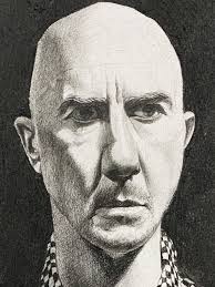 Carl. Pitt oil pencil and charcoal