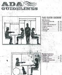 Ada Guide Lines Table Seating Demensions Jpg Table Seating Maine Seating