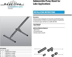 Maybe you would like to learn more about one of these? Submersible Pump Stands And Foot Valve Stands