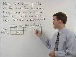 Age Word Problems Mathhelp Com Algebra Help Word Problems Algebra Help Words