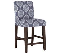 Skyline Furniture Damask Blue Counter Stool Qvc Com Counter Stools Skyline Furniture Furniture