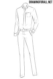 How to draw bodies f. How To Draw Anime Clothes Drawingforall Net