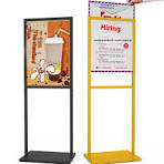 Adjustable Height Poster Stand - KT Display Billboard For Wedding, Cafe,  Restaurant & Business Advertising (Black)