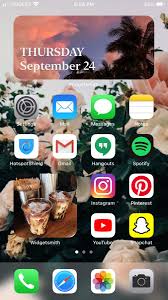 Ios 14 App Organization Aesthetic In 2020 Homescreen Whats On My Iphone Iphone Organization