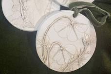 Winter Foliage in Festive Bas Relief Casting