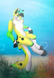 Underwater Swimming Furry Commission YCH - Etsy Israel