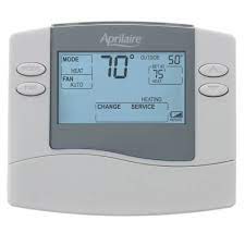 Locate the aprilaire model 8052 sensor in the supply trunk, after the heat exchanger and cooling . 8444 Aprilaire 8444 Non Programmable 1h 1c Thermostat