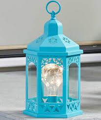 Indoor Outdoor Tabletop Hanging Lantern Fairy Lights Battery Operated Teal Blue Ebay Lantern With Fairy Lights Outdoor Candle Lanterns Fairy Lights