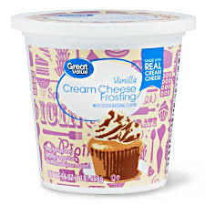 Pasteurized milk and cream, cheese culture, salt, stabilizers (carob bean and/or xanthan and/or guar gums), natamycin (a natural mold inhibitor). Great Value Vanilla Cream Cheese Frosting 16 Oz Forevershoppers
