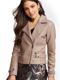 Faux Leather Moto Jacket New York Company Faux Leather Moto Jacket Summer Jackets Women Leather Moto Jacket