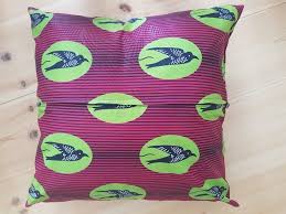 African Wax Print Cushion Cover Size 50x50 Cm Green Etsy African Wax Print Printed Cushions Printed Cushion Covers
