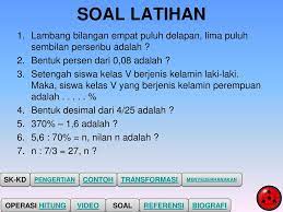 Soal cerita penjumlahan pecahan desimal. Mengoperasikan Bentuk Pecahan Desimal Dan Persen Ppt Download