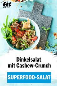 dinkelsalat mit cashew crunch rezept fit for fun rezept dinkel salat gesunde ernahrung veggie rezepte