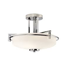 Decorate your home with lny's art deco lighting. Deco Style Bathroom Ceiling Light Chrome Fitting With Opal Glass Shade