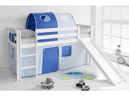 Spielbett mit vorhang kaufen sie günstig auf wohnen.de ⭐ kostenloser versand & retoure ✅ große auswahl ⭐ kauf auf rechnung und raten. Vorhang Spielbett Hochbett Kinderbett Kinder Bett Mit Rutsche 90x200 Cm