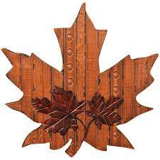 Wooden Maple Leaf Wall Decor Leaf Wall Art Wooden Wall Art Wood Home Decor