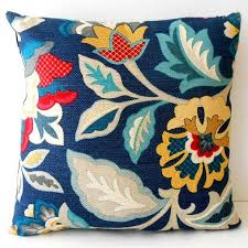 This Pretty Floral Pillow Cover Is In Shades Of Red Yellow Turquoise Grey And Cream On A Turquoise Living Room Decor Yellow Decor Living Room Turquoise Room