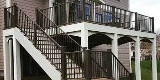 Stylish staircases aren't limited to the inside of your home. Learn More About How To Choose The Right Metal Deck Railing System For Your Home And Deck Decksdirect