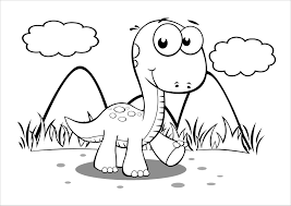 Free printable dinosaur coloring pages for kids. Dinosaur Coloring Page Preschool Coloringbay