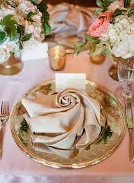Elegant Outdoor Country Club Wedding Tovaglioli Tabelle Di Natale Piegare I Tovaglioli