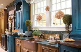 Rustic kitchen cabinets with brown stone tile backsplash. Rustic Iii Farmhouse Kitchen Indianapolis By Shannon Poe Houzz