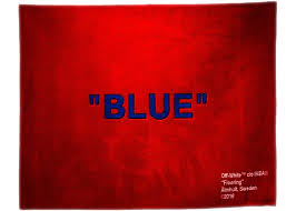 Virgil Abloh X Ikea Blue Rug 250x200 Cm Red Blue Blue Rug Ikea Rugs