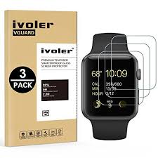 Lot De 3 Verre Trempe Apple Watch 38mm Series 1 Series 2 Series 3 Garantie A Vie Ivoler Film Protection En Verre Trempe Ecran Protecteur Anti Rayures