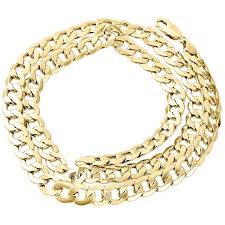 Check spelling or type a new query. Jfl Diamonds Timepieces Mens Real 10k Yellow Gold Hollow Cuban Curb Link Chain Necklace 8mm 22 Inch Walmart Com Walmart Com