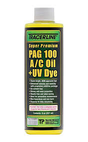 Are many oil leaks only going to happen when the only way to use uv dye to find leaks is to add it to the oil and run the engine, you can't splash it around a few places and hope it runs out somewhere. Tracerline Pag 100 Air Conditioning Oil Uv Dye 8 Oz Bottle At Skygeek Com