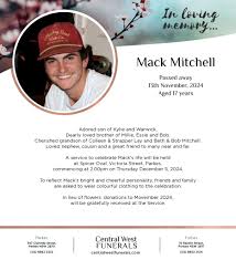 Come celebrate the life of Mack...
