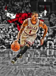 Derrick Rose One Of The Greatest Point Guards Of All Time In The Nba Coming Back From A Knee Injury Derrick Rose Nba Pictures Basketball Players