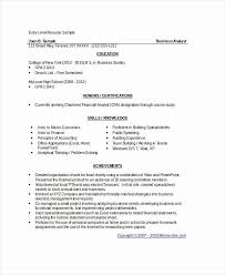 business analyst resume examples
