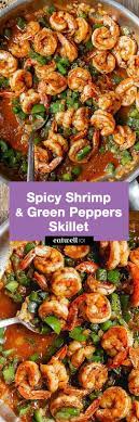 Spicy Shrimp Recipe With And Green Peppers Skillet Shrimp Recipe Stuffed Peppers Recipes Healthy Eating Recipes