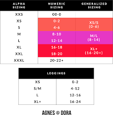 Agnes Dora Chalyn Spain Size Chart