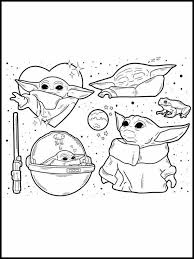 Let's paint yoda coloring page do you like star wars coloring pages? Coloring Sheet Mandalorian Baby Yoda 36